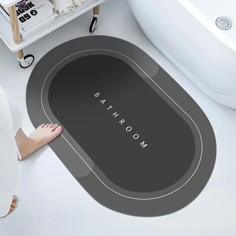 Non-Slip Quick Dry Diatom Bath Mat for Bathroom